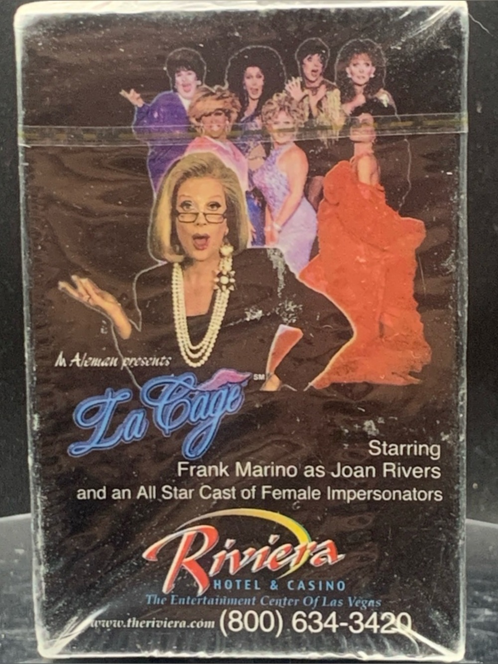 Vintage New Riviera Hotel & Casino La Cage Frank Marino as Joan Rivers Cards